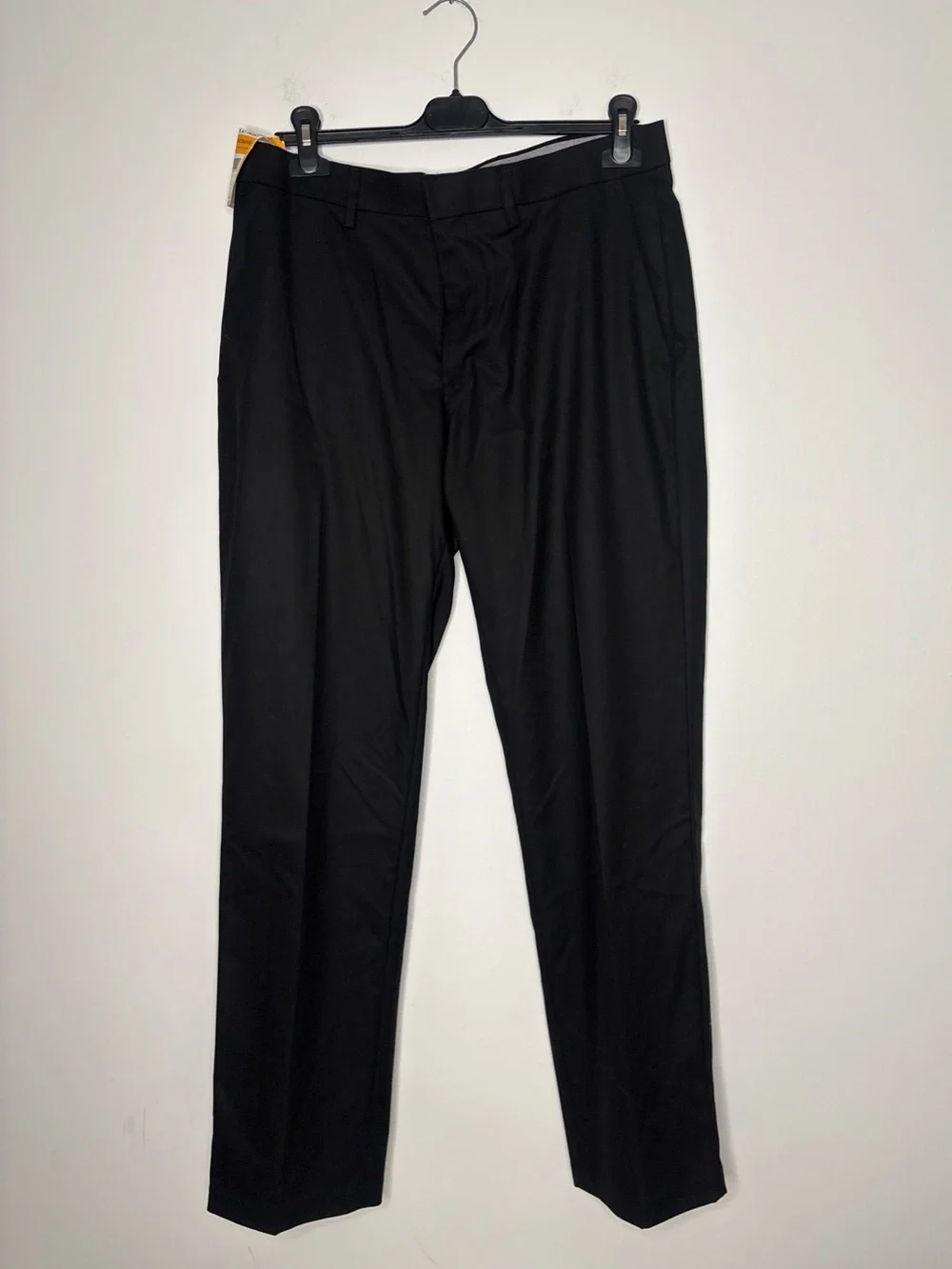 Haggar Mens Tailored fit Dress Pants Size 34W/32L Black Solid